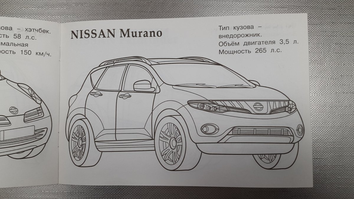 Nissan Qashqai раскраска j11