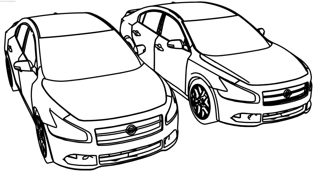 Раскраска Ниссан Кашкай