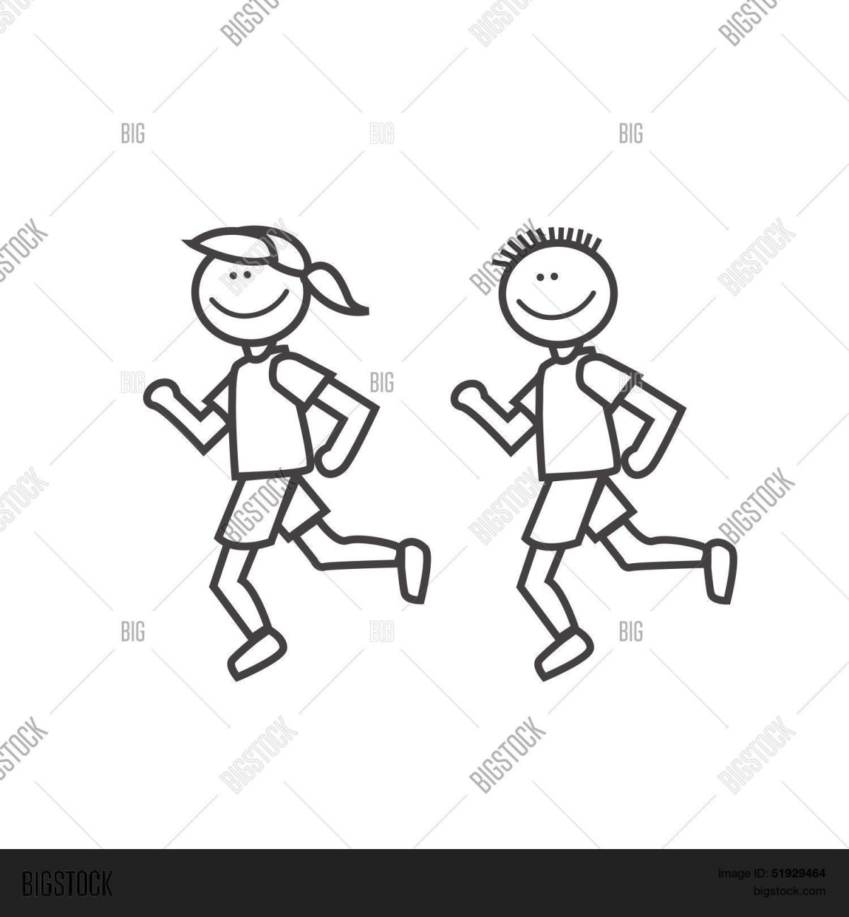 Раскраска спорт бег для детей