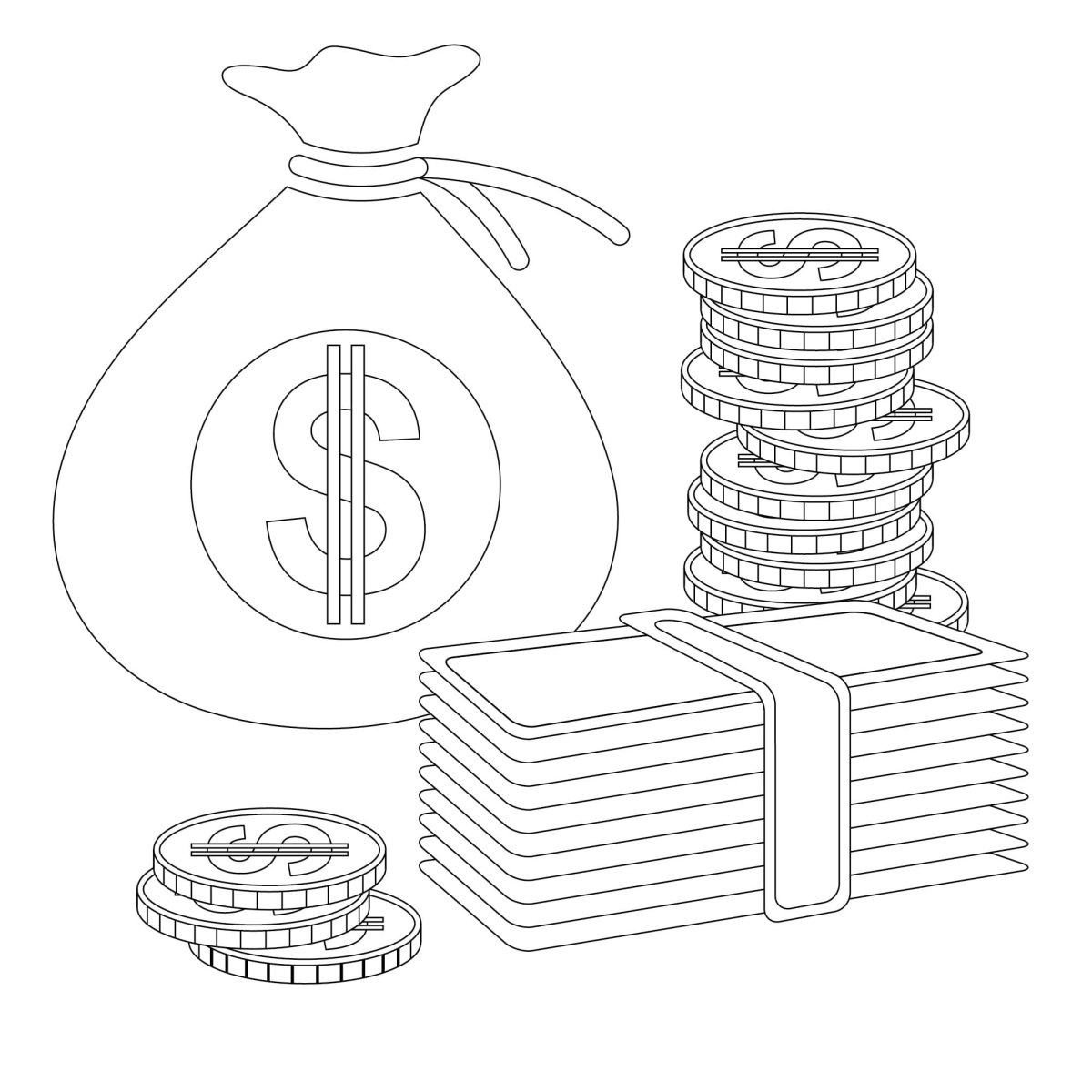 Шаблоны купюр для печати