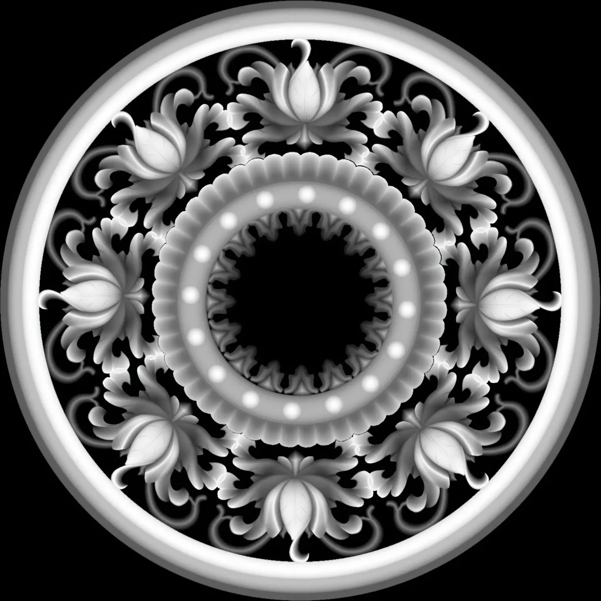 Узоры и орнаменты grayscale