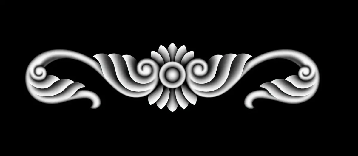 Орнамент в градациях серого