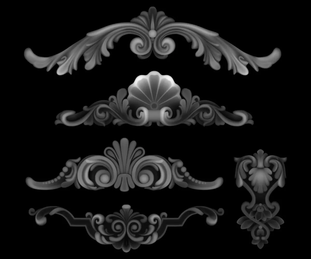 Орнамент Zbrush Alpha