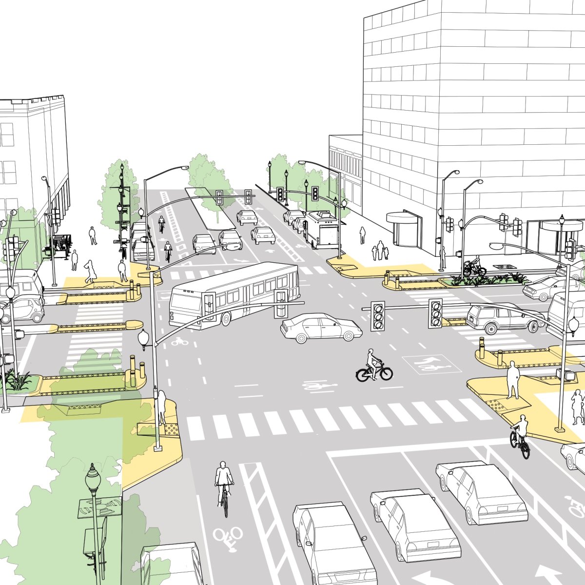 Скетчи городской среды