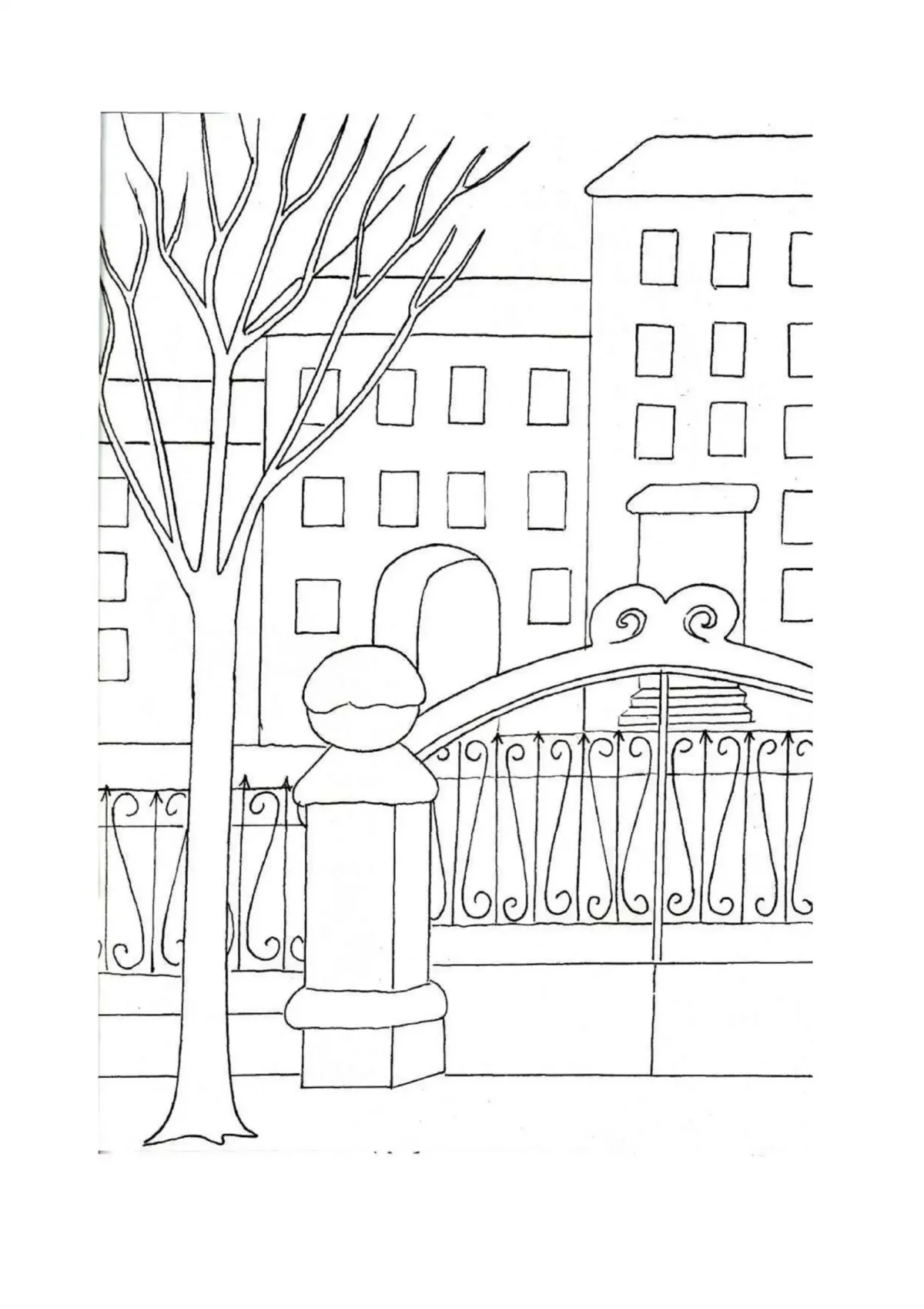 Картинки для срисовки город