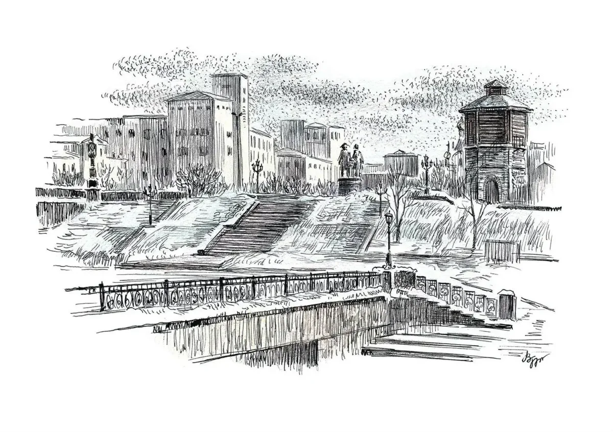 Картина Екатеринбург Плотинка