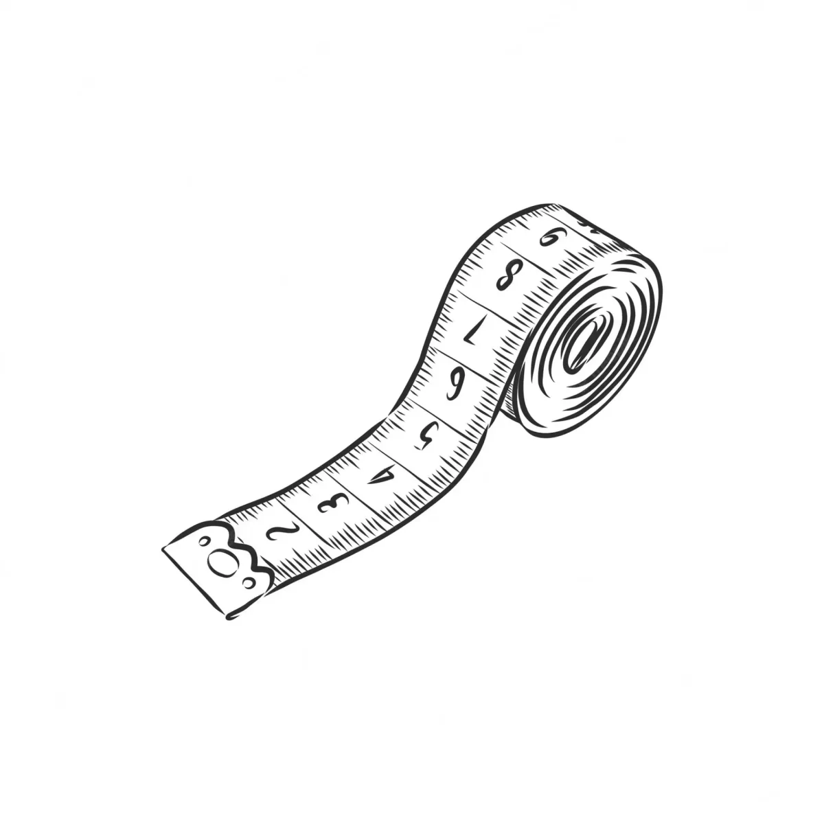 Сантиметровая лента и карандашом