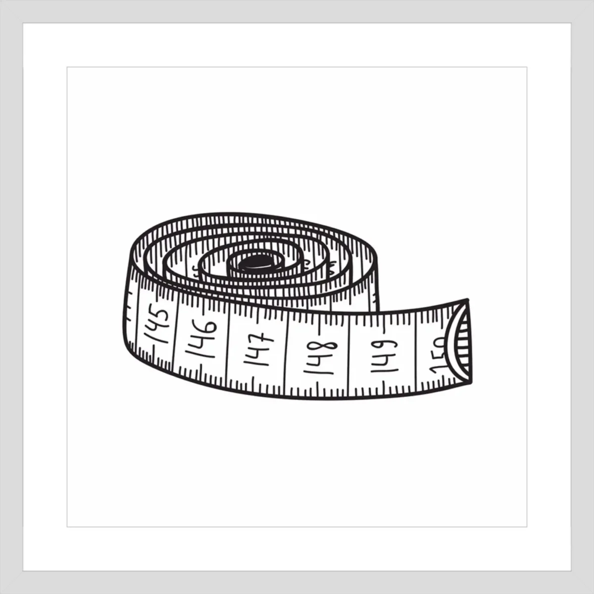 Сантиметровая лента нарисованная