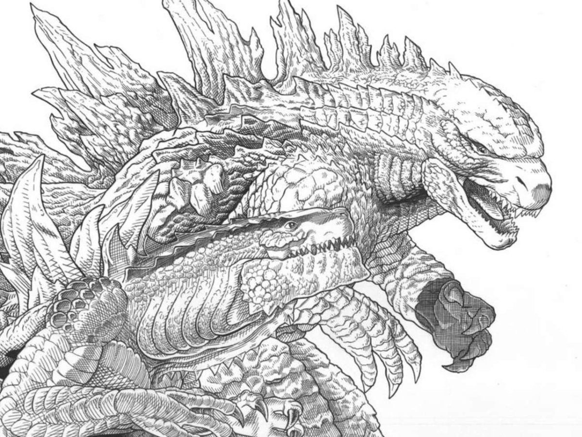 Раскраска мегагадзила