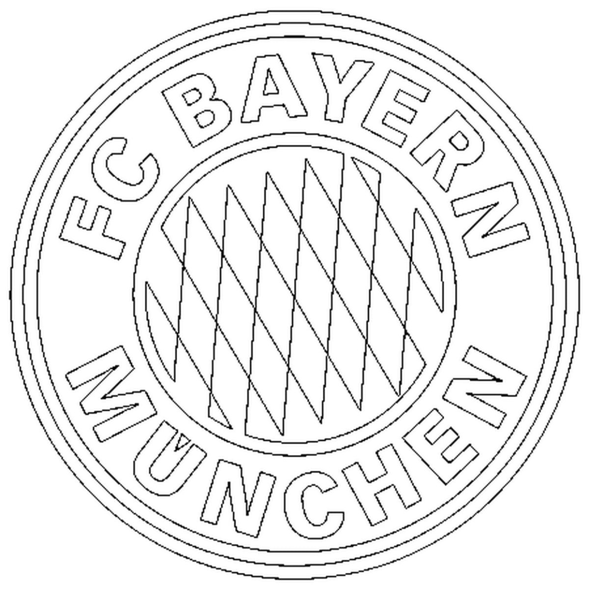 Раскраска Бавария Мюнхен