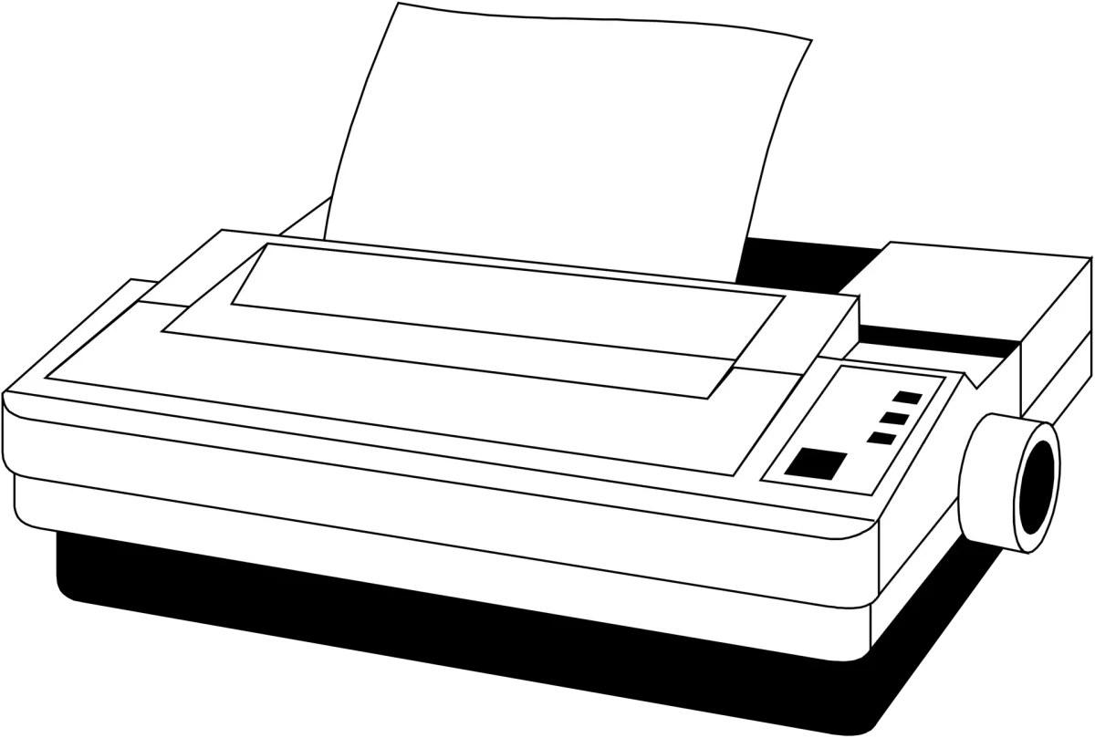 Принтер схематично