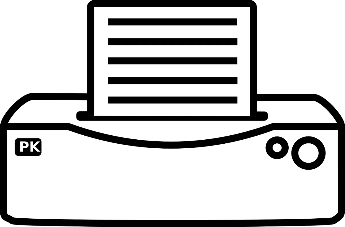 Принтер векторный рисунок