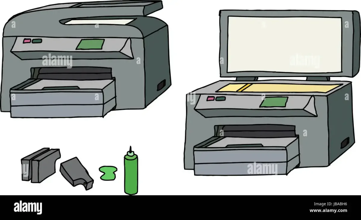 Принтер сканер рисунок