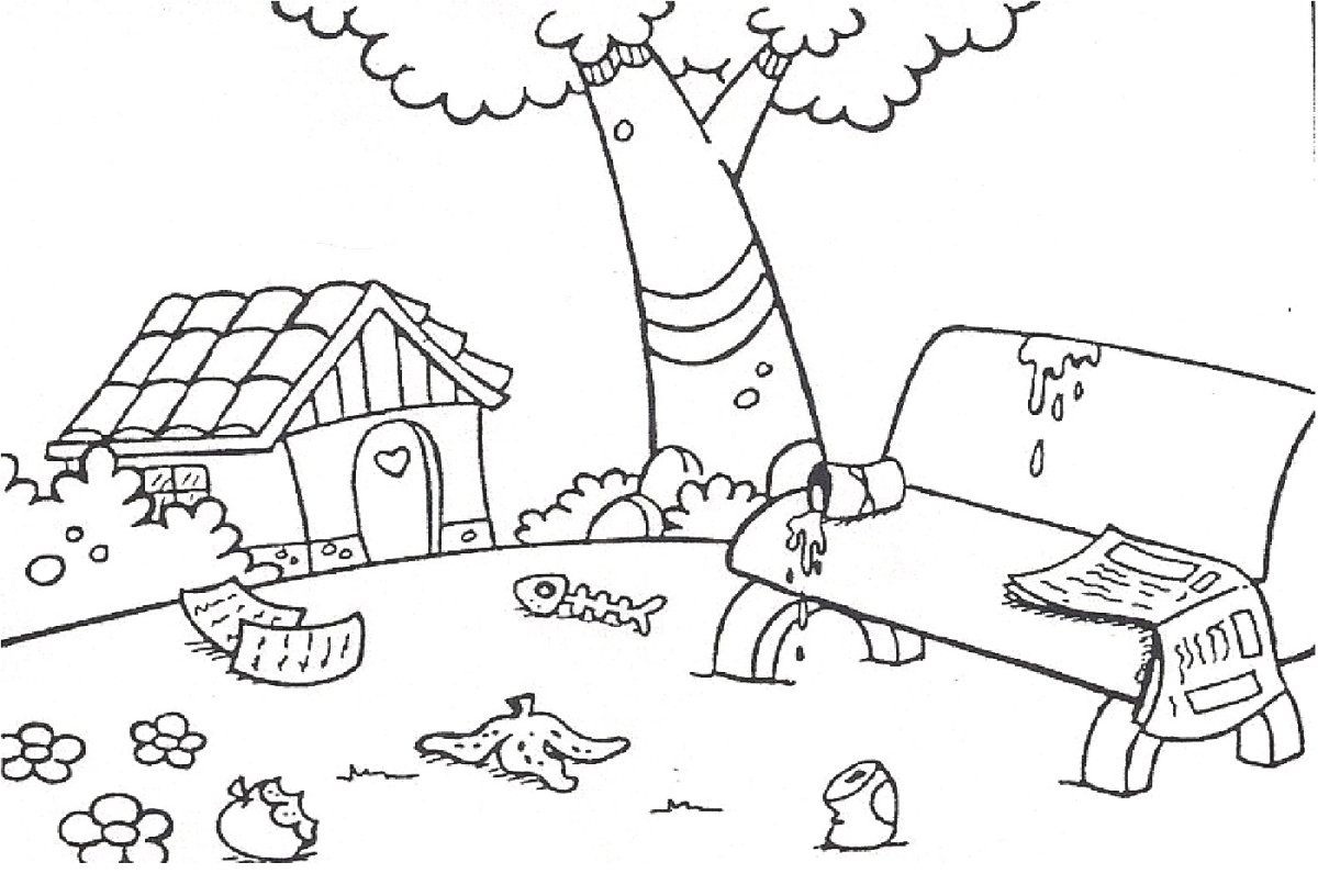 Экология раскраска