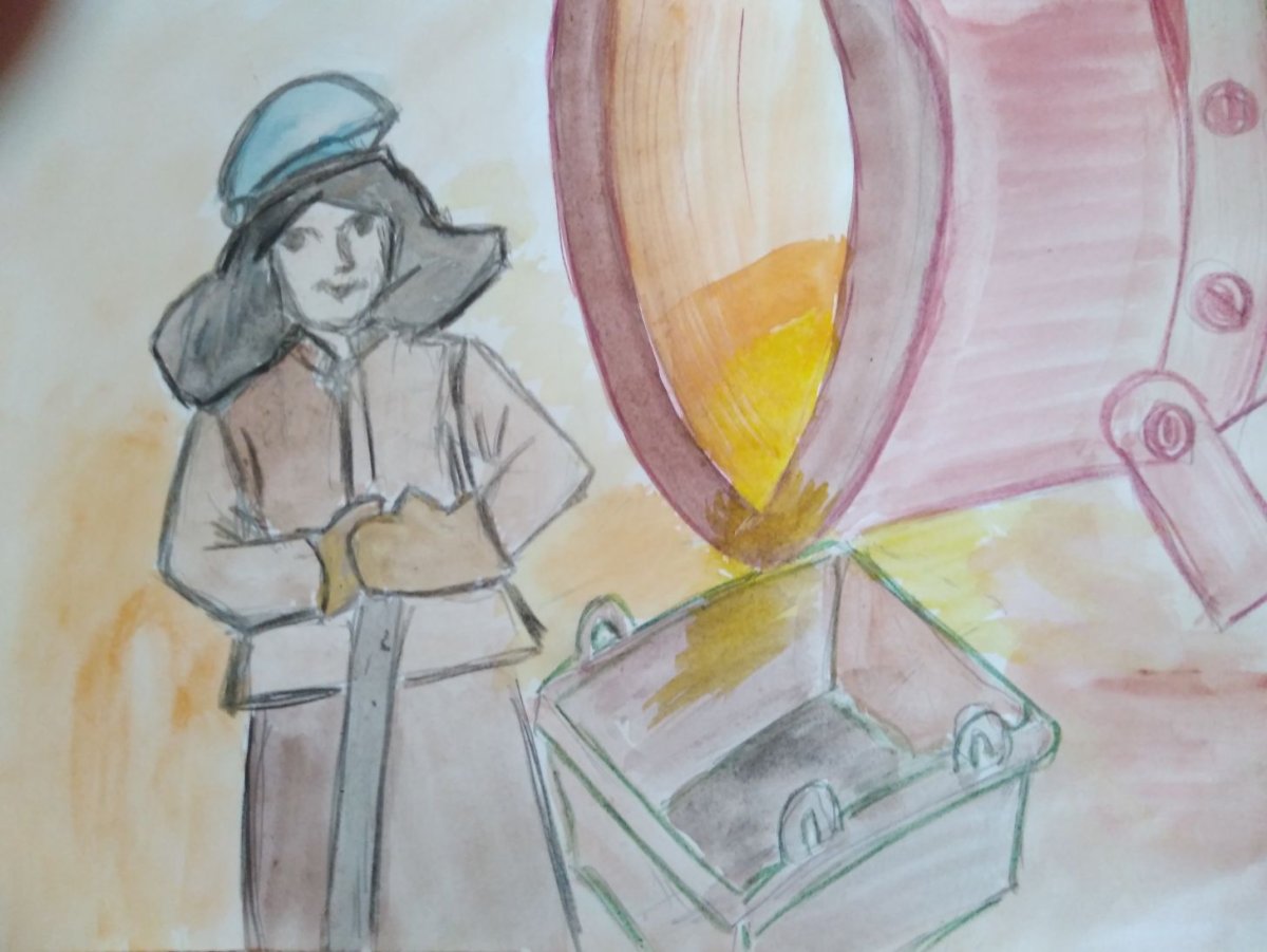 Детские рисунки на тему металлургии