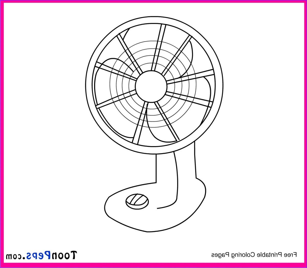 Вентилятор раскраска
