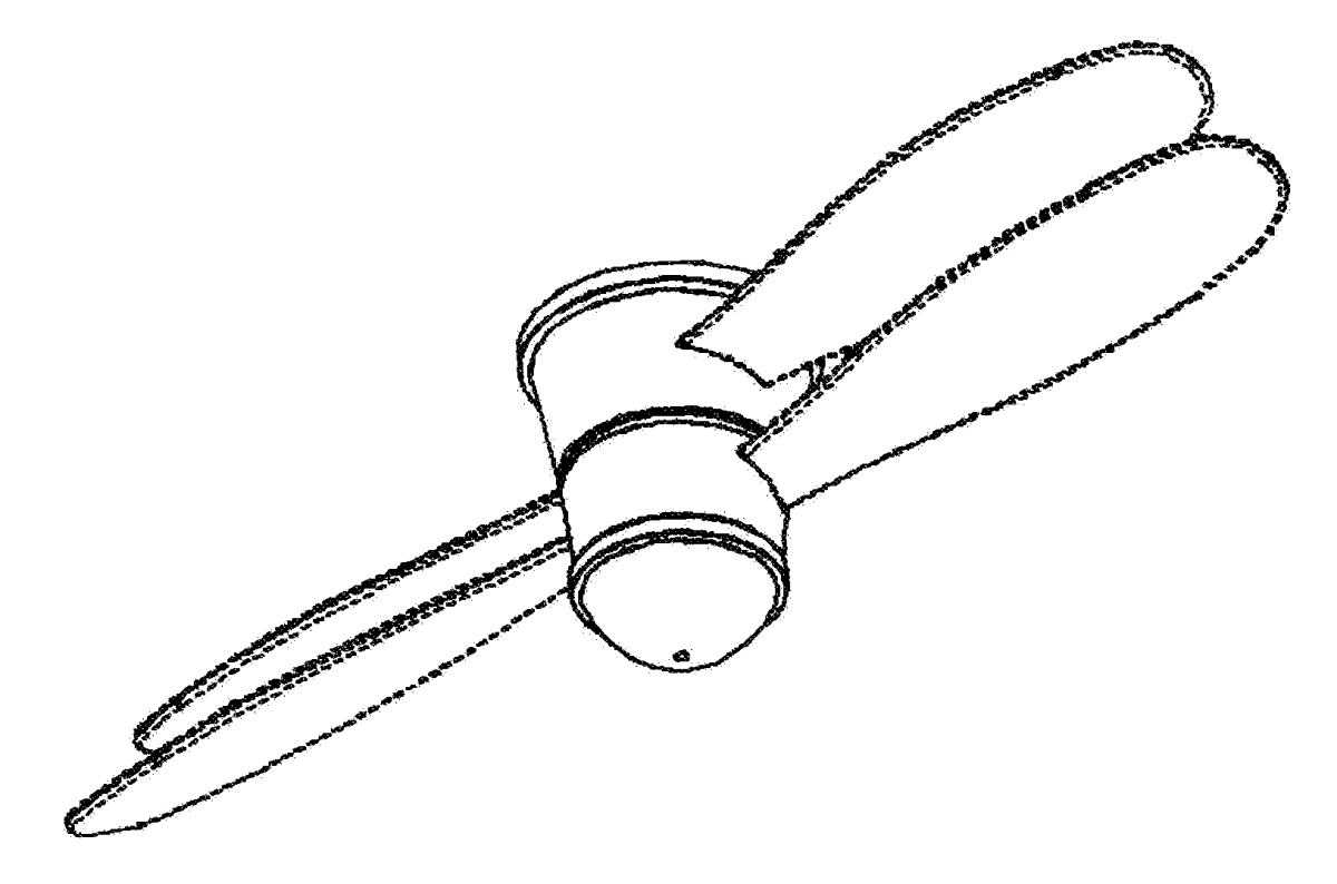 Потолочный вентилятор нарисованный