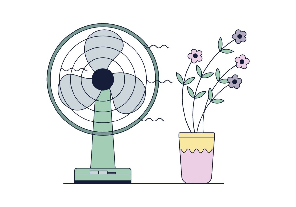 Раскраска вентилятор для детей 3-4 лет