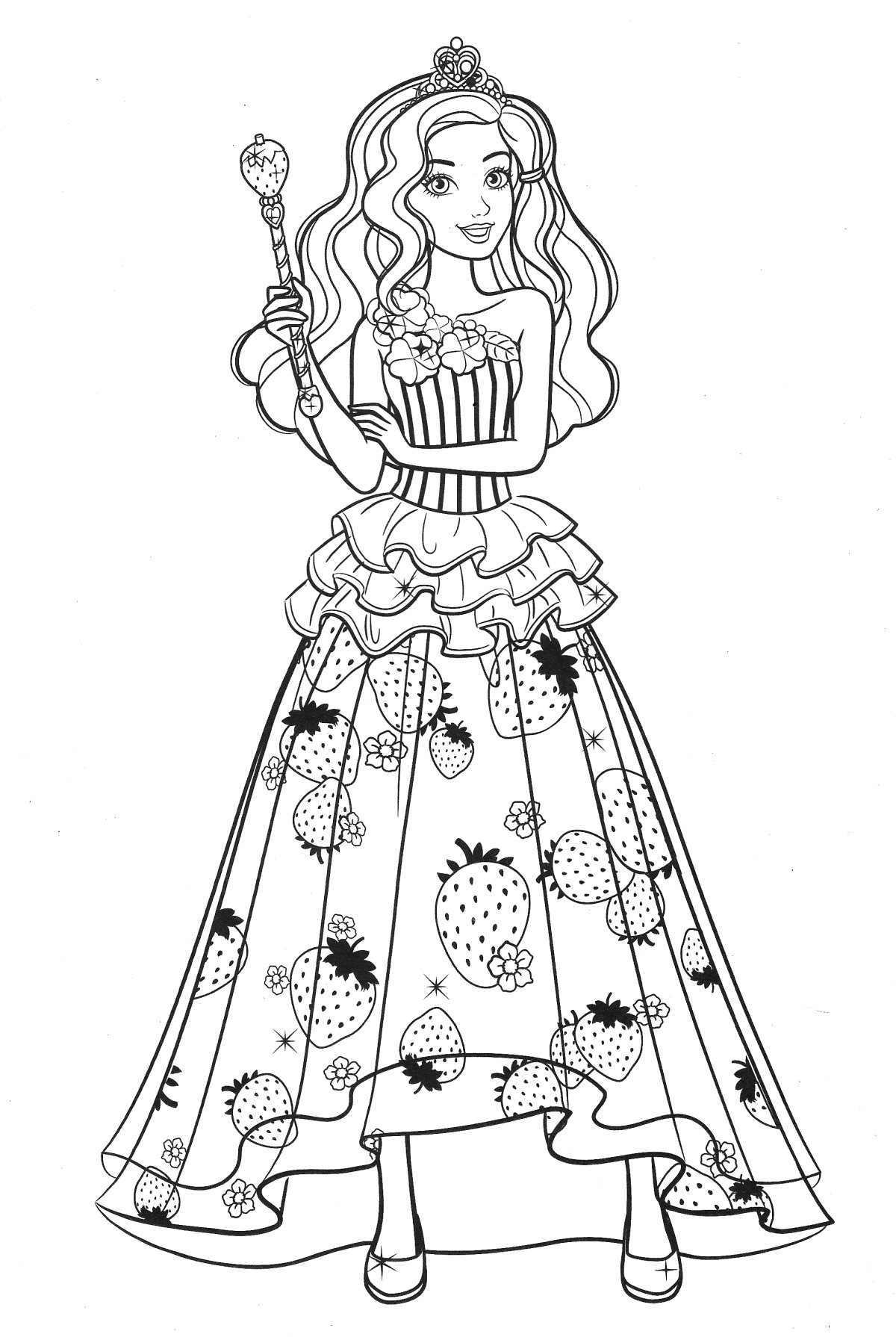 Раскраска. Барби