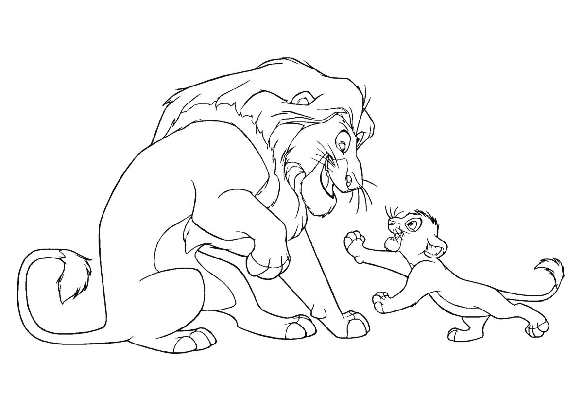 Шрам Король Лев раскрашивать