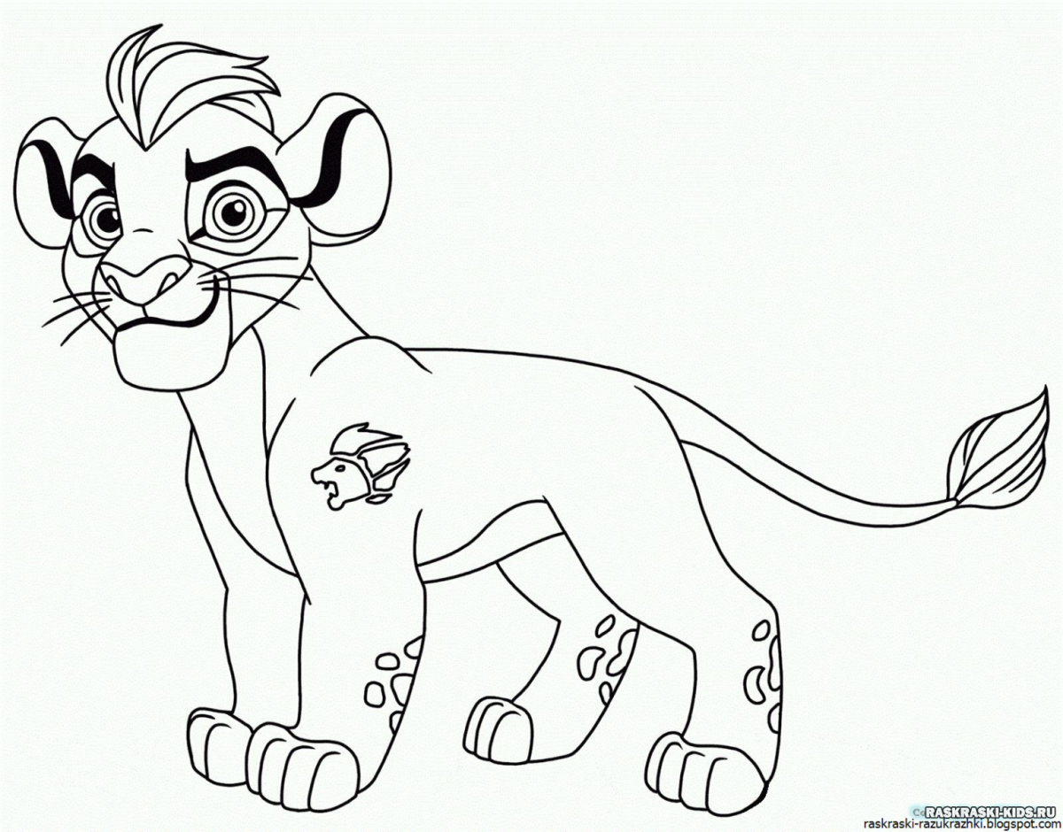 Разукрашивание Король Льва Король Лев