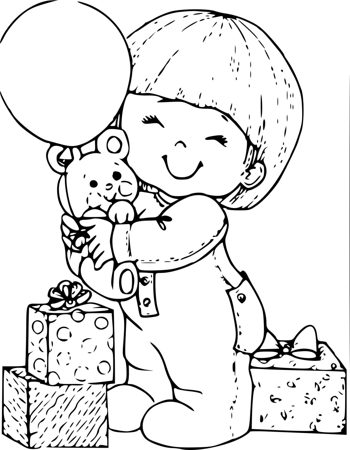 Раскраска "с днем рождения!"