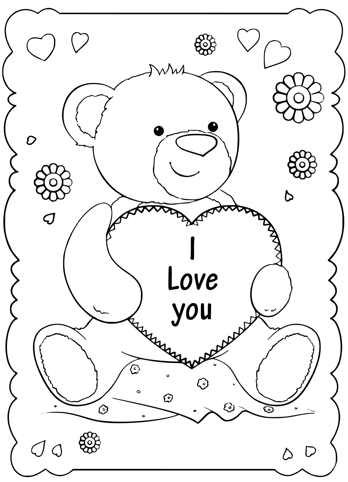 Раскраска с днём рождения для девочки