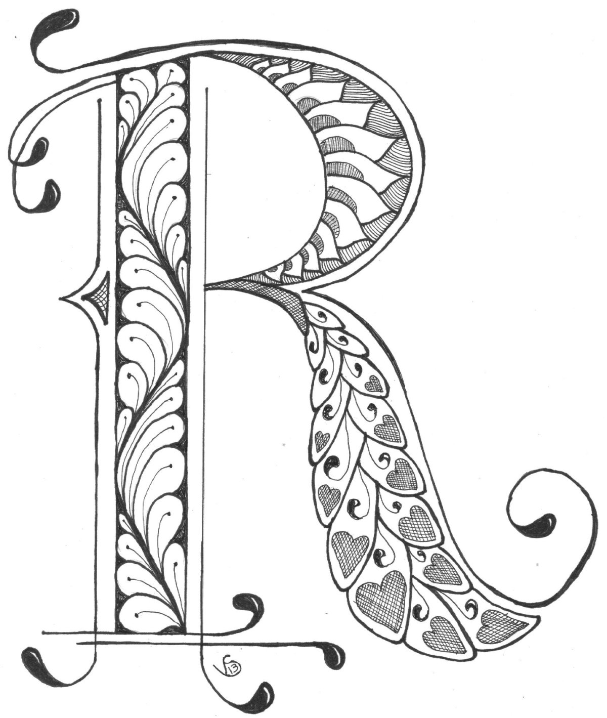 Стилизованная буква я