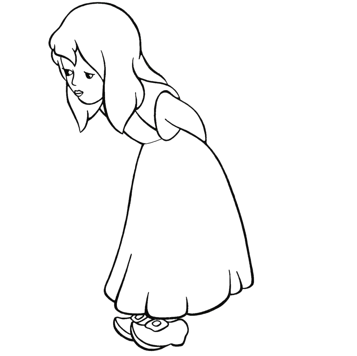 Раскраска Снежная Королева из сказки Кай и Герда