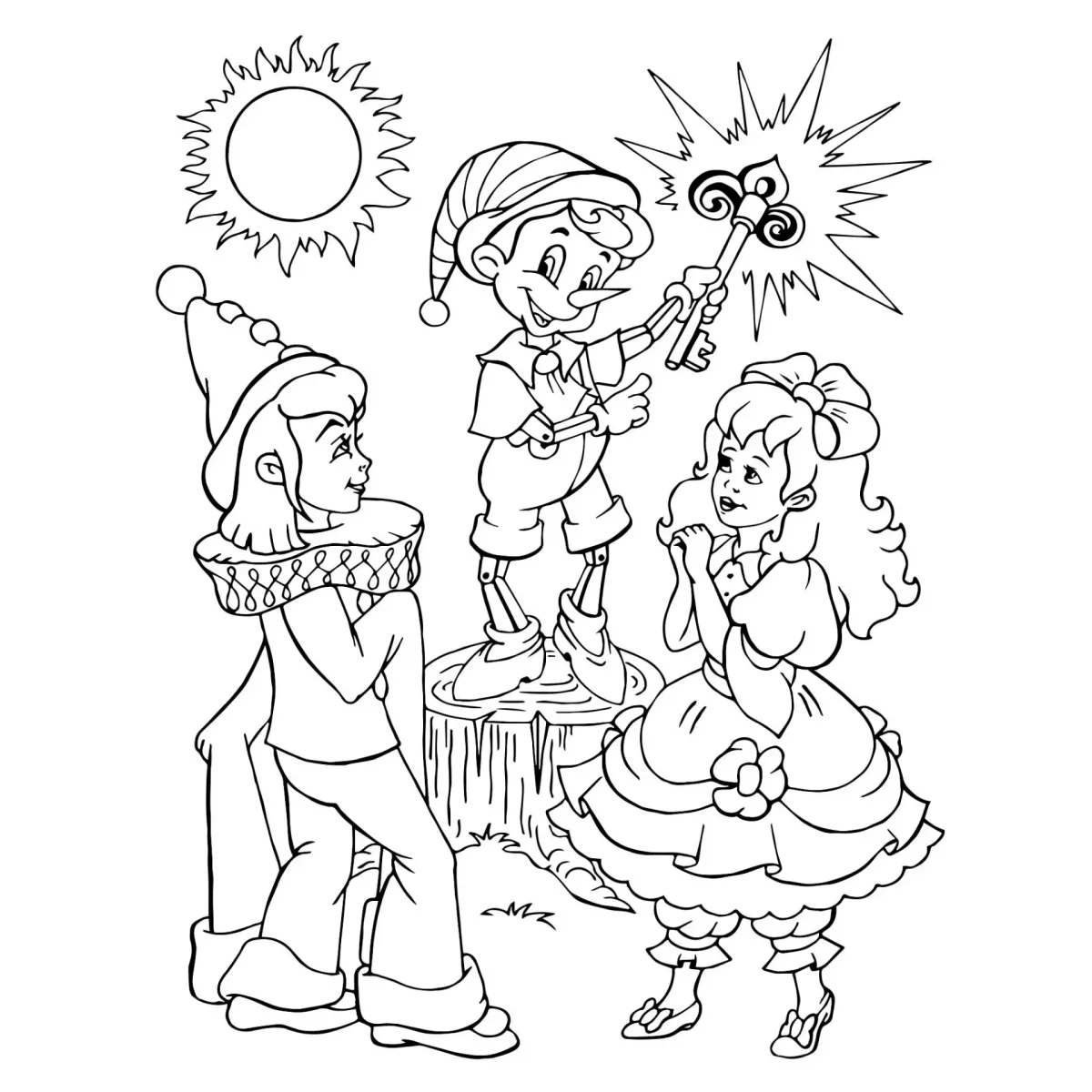 Герои Буратино Мальвина