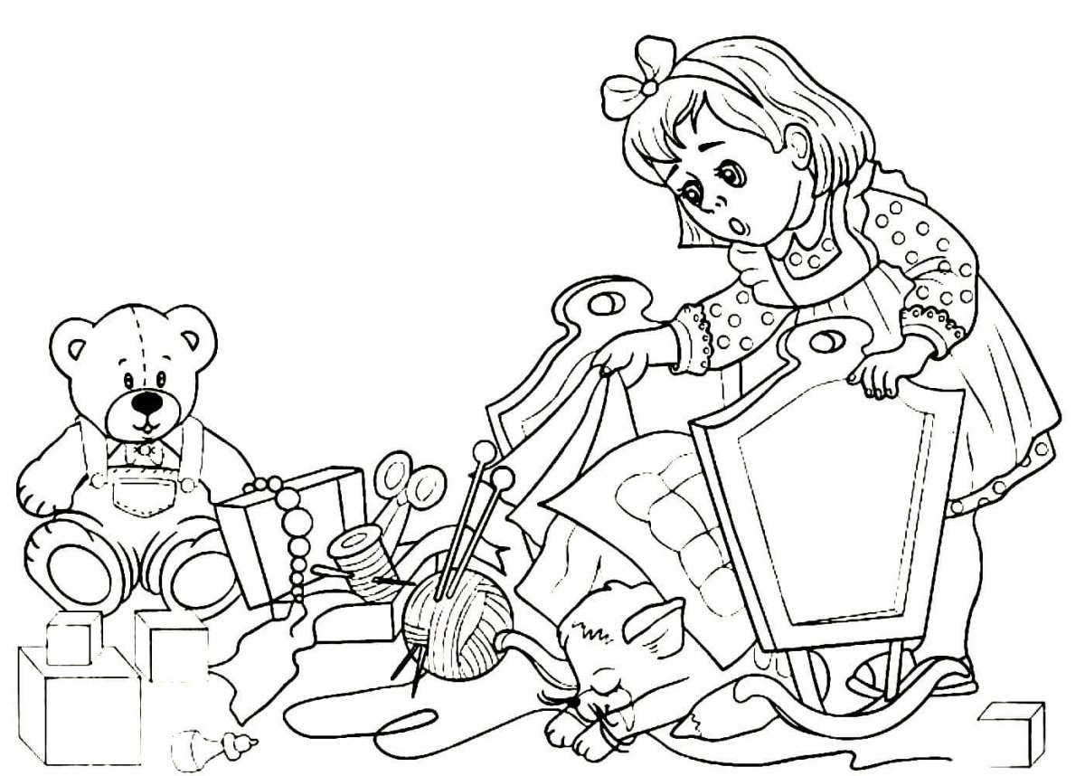 Раскраска мышка