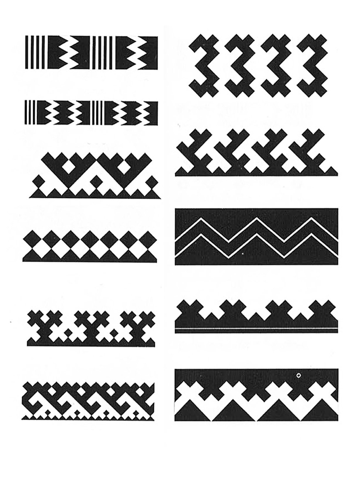 Орнамент хантов раскраска