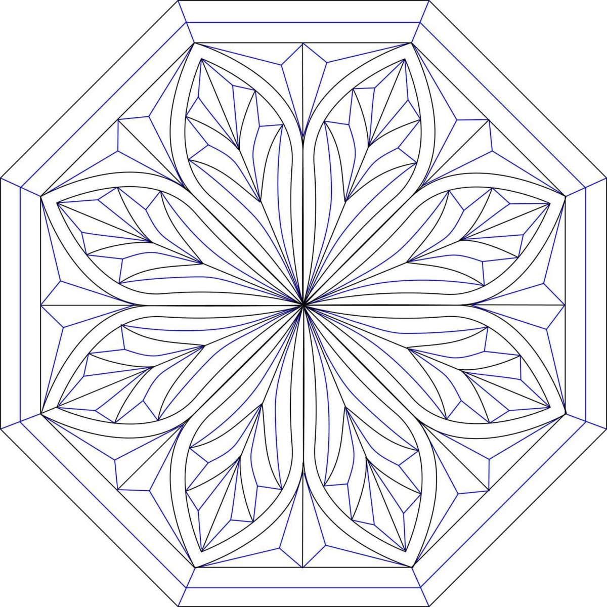 Геометрическая резьба орнамент