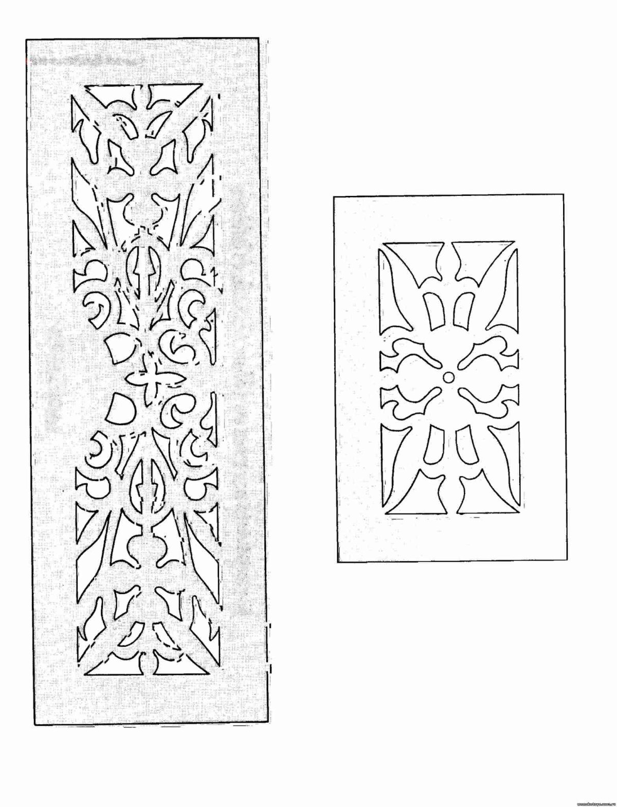 Узоры для фрезерования по дереву чертежи