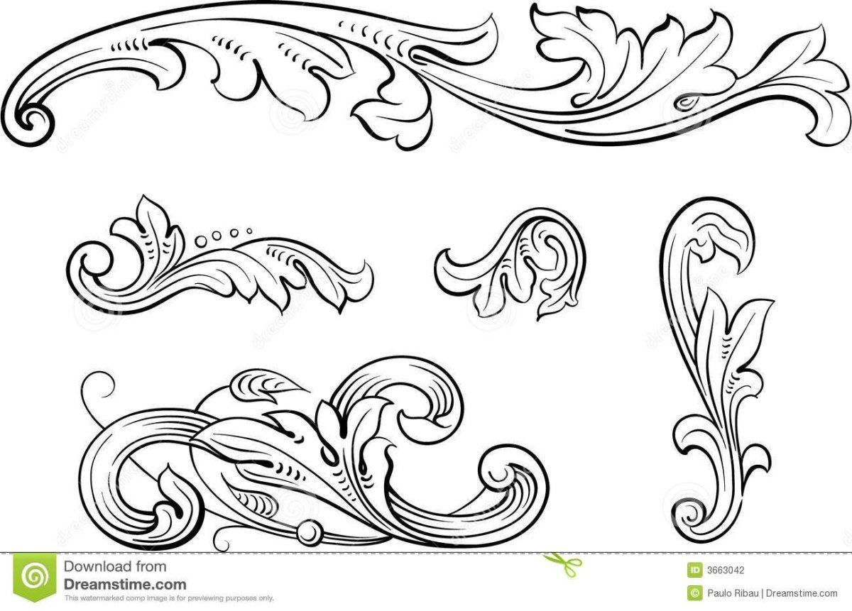 Узоры Барокко простые