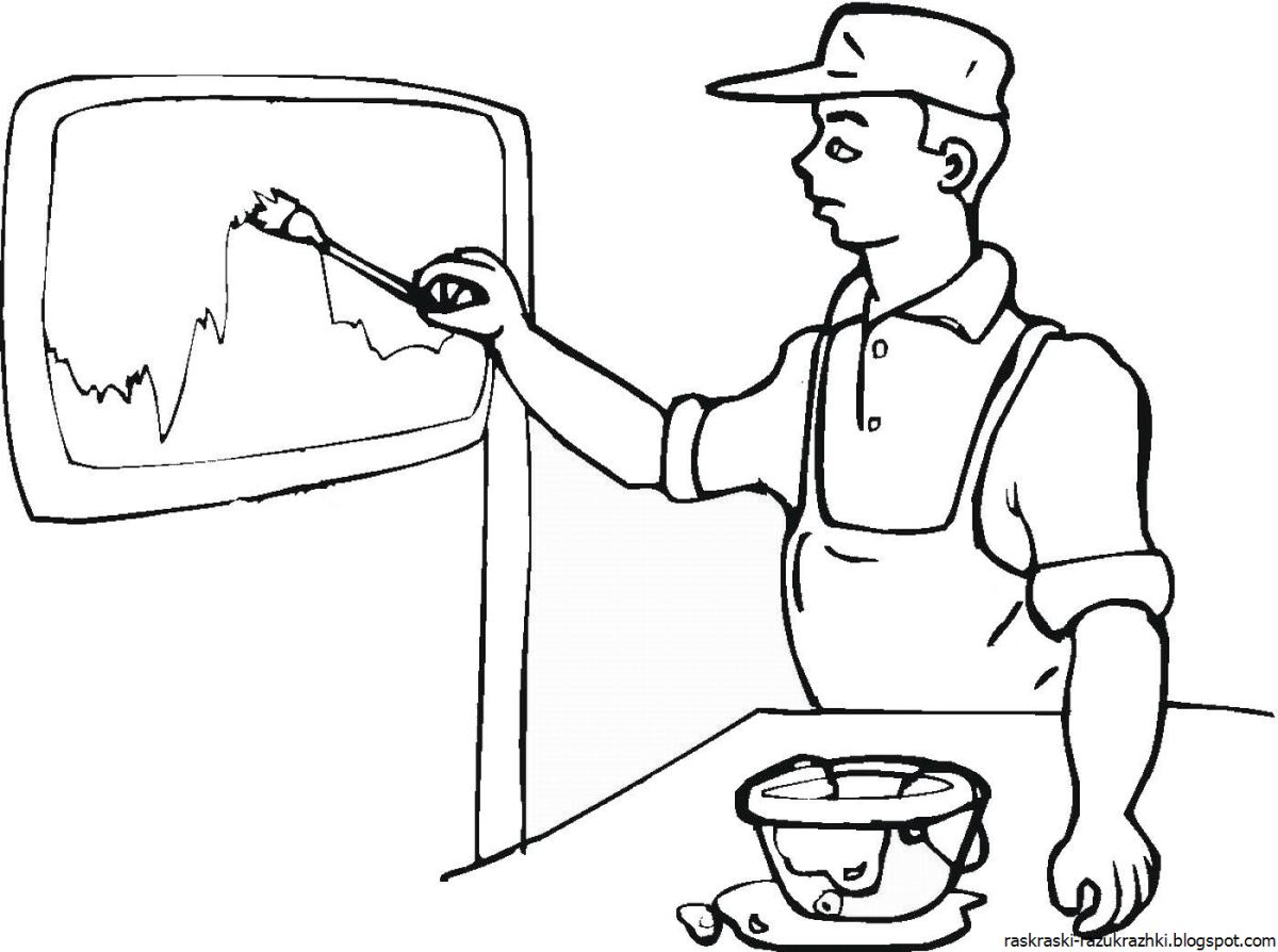 Швея раскраска для детей