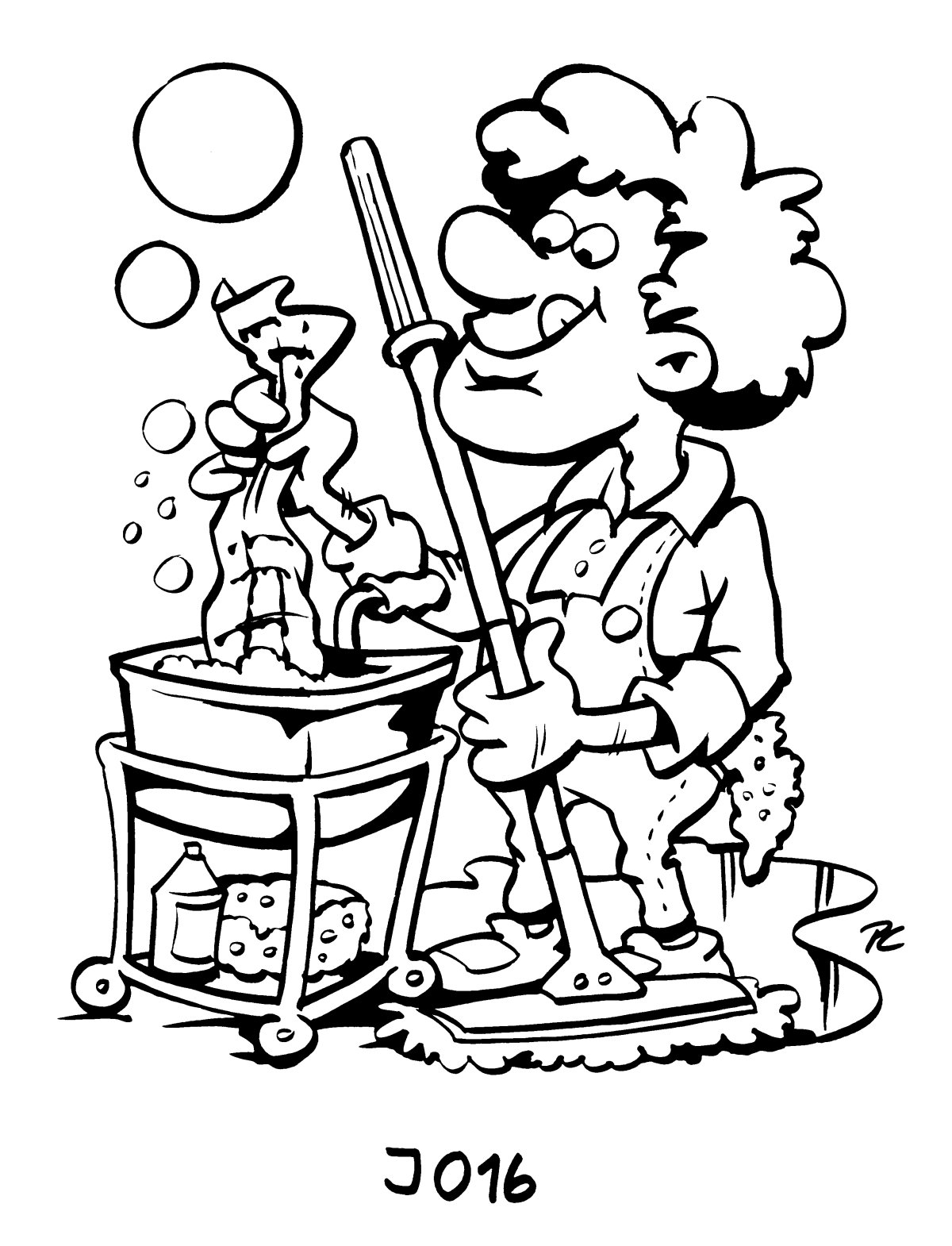 Раскраска профессии для малышей