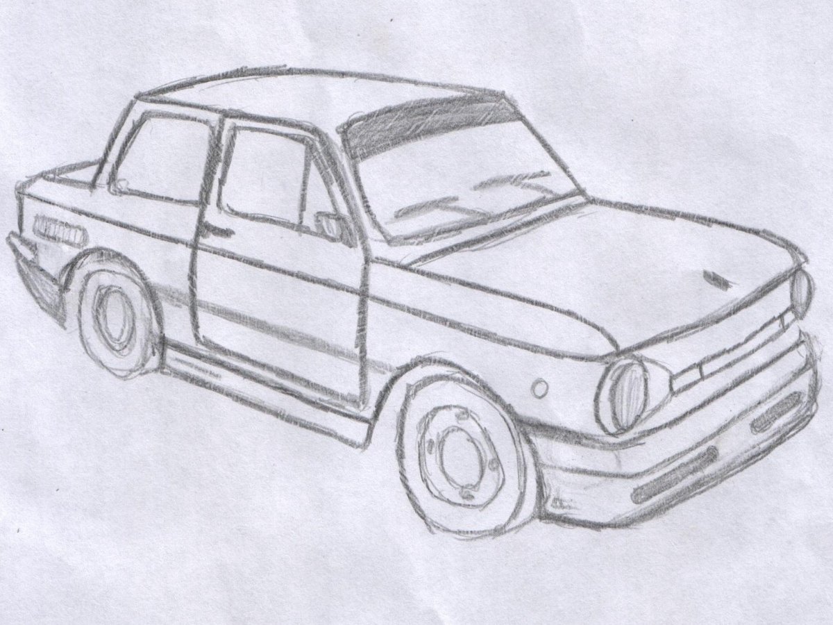 Картина Запорожца машина