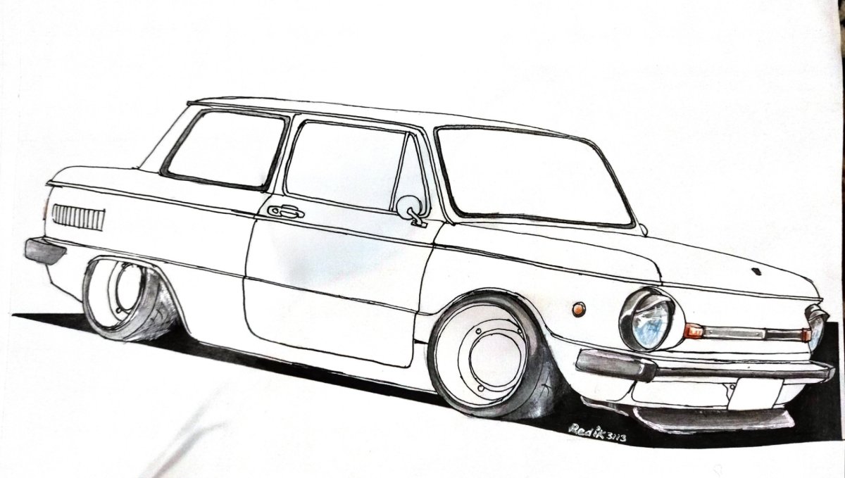 Запорожец ЗАЗ-968 М рисунок