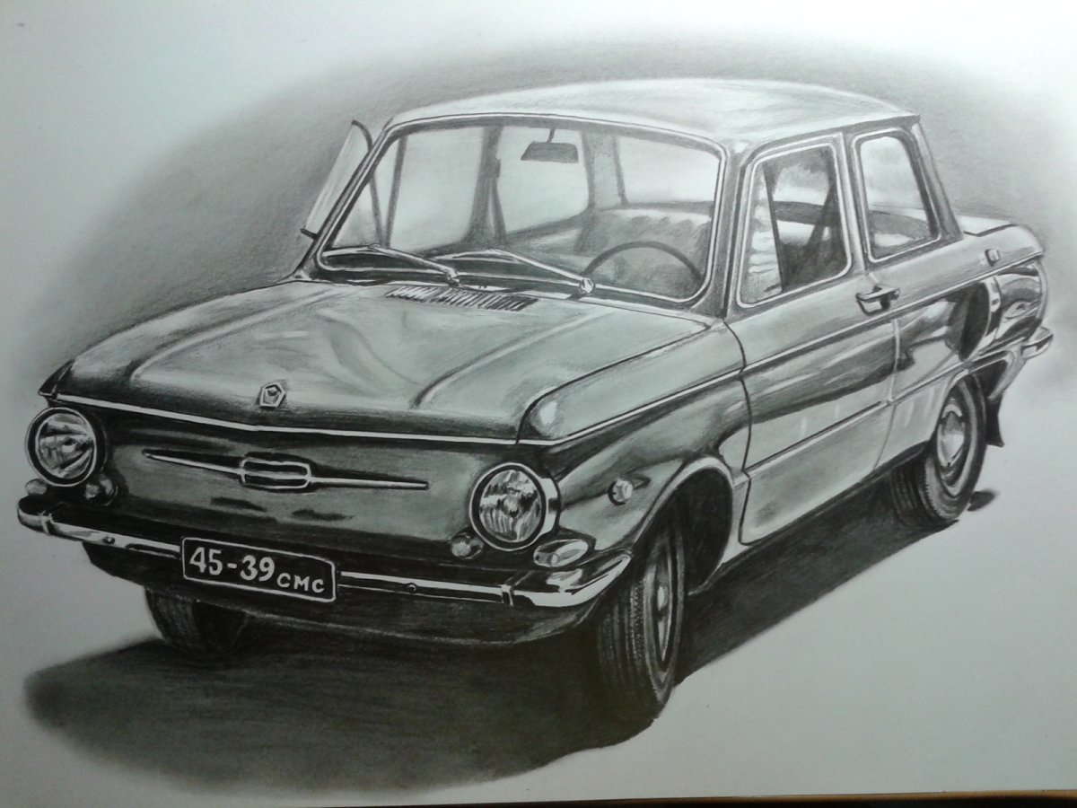Запорожец ЗАЗ-968 М рисунок
