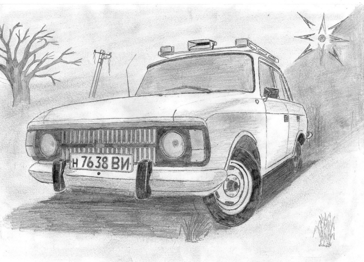 Нарисовать ВАЗ 2106