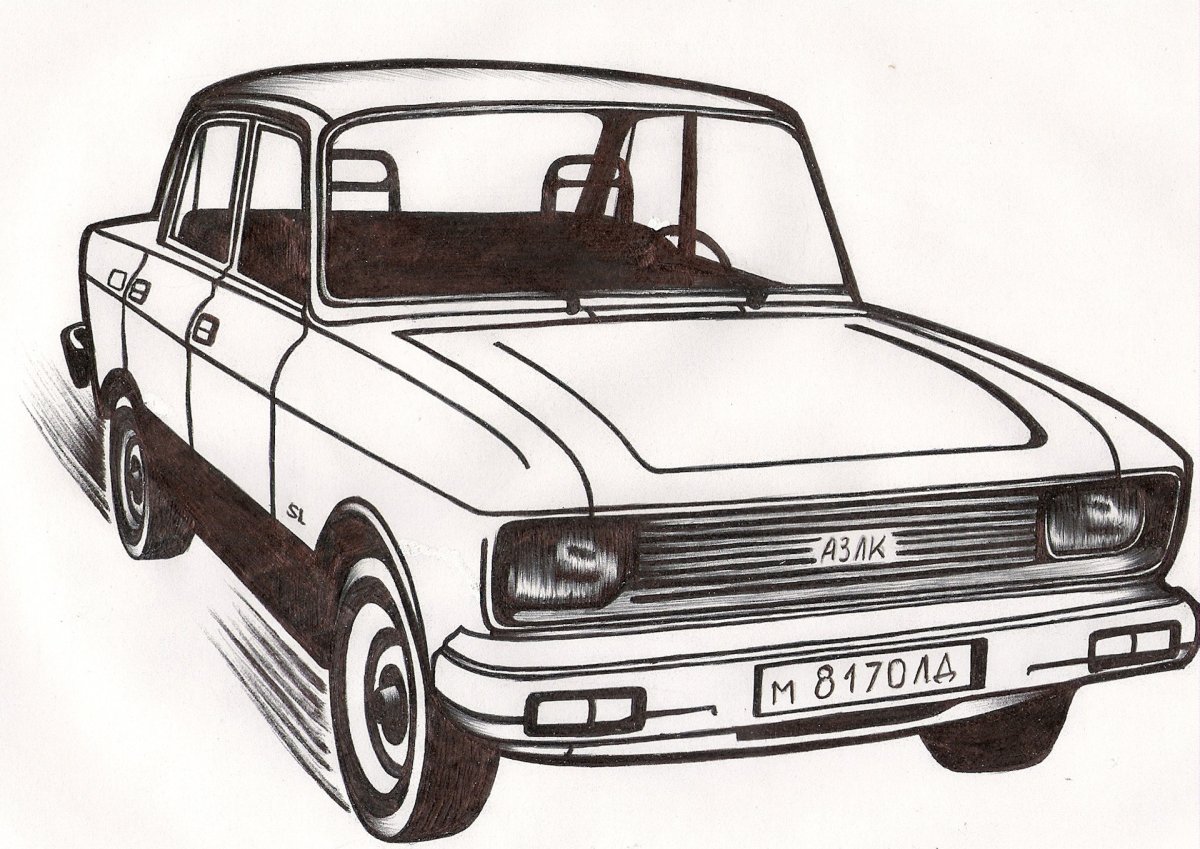 Москвич 412 рисунок