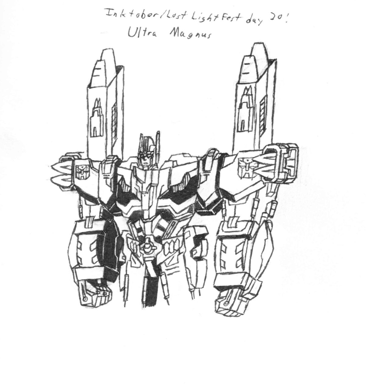 Трансформеры раскраска ультра Магнус