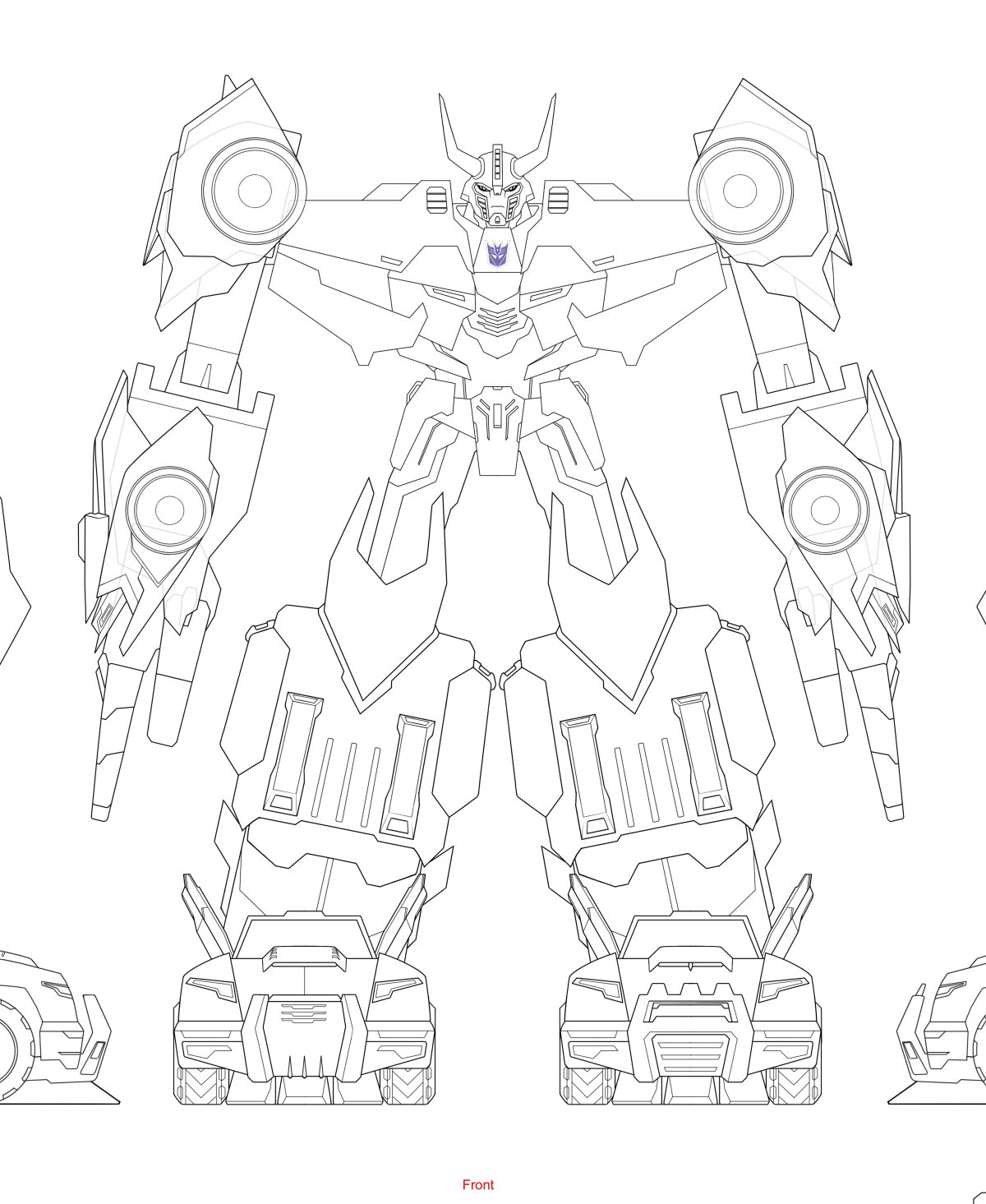 Трансформеры роботы под прикрытием раскраска Десептиконы