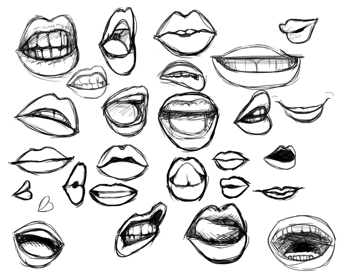Нарисованный рот