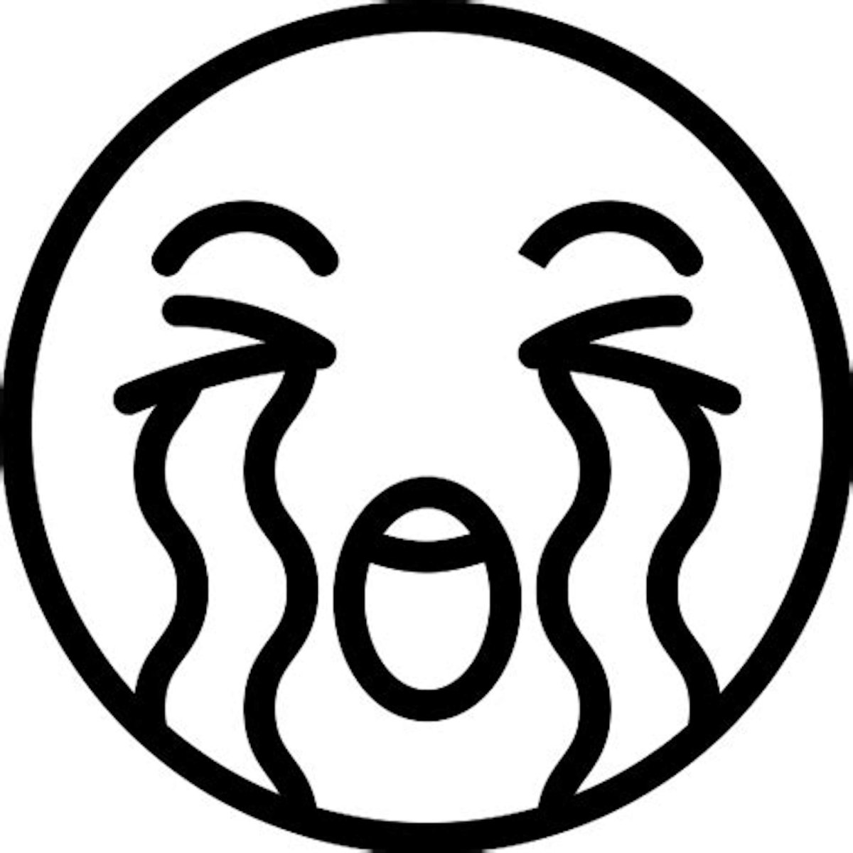 Пиктограмма плачет