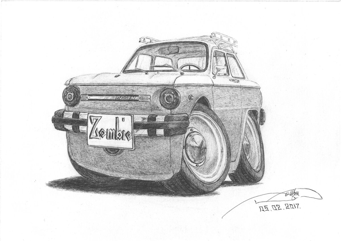 Рисунок Волга ГАЗ 24