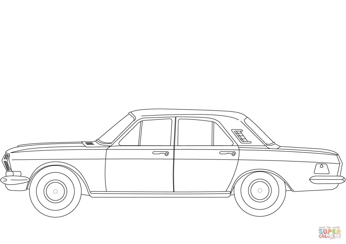 ГАЗ 24 рисунок спереди