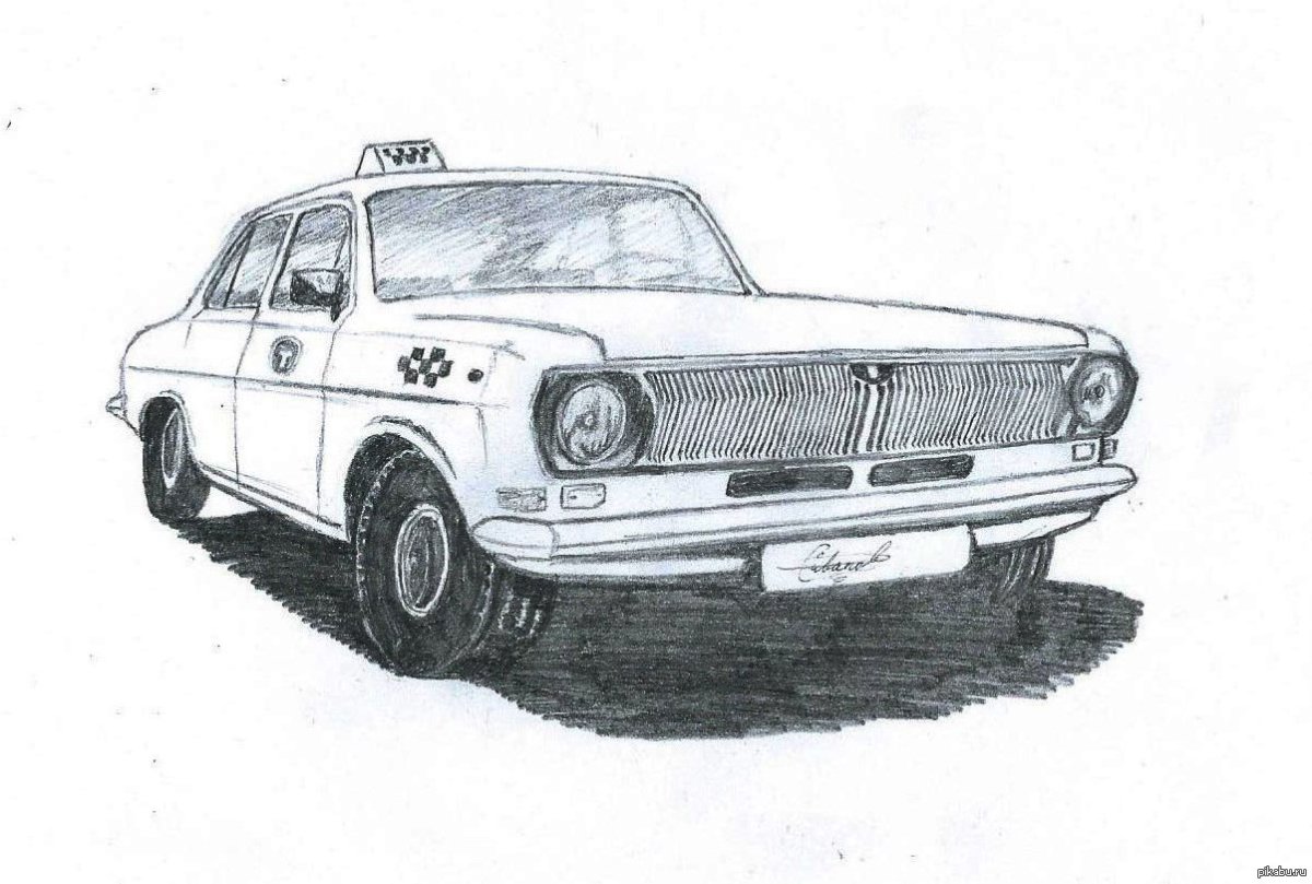 Ретро-автомобили. Раскраска