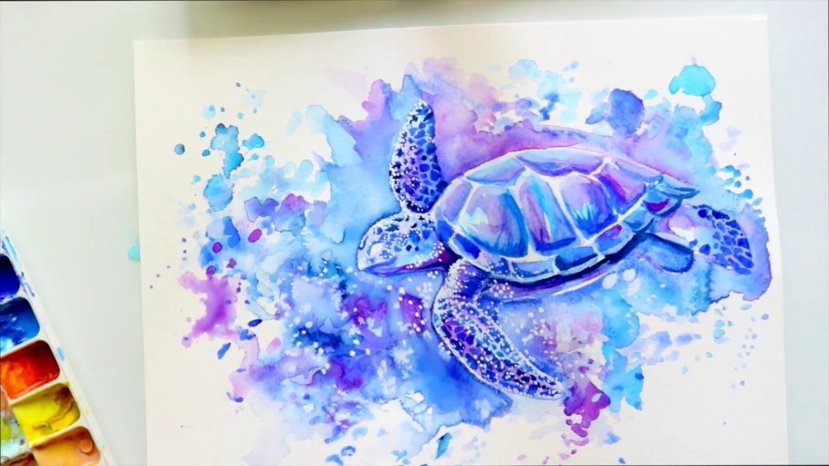 Рисунки на акварельной бумаге акварелью